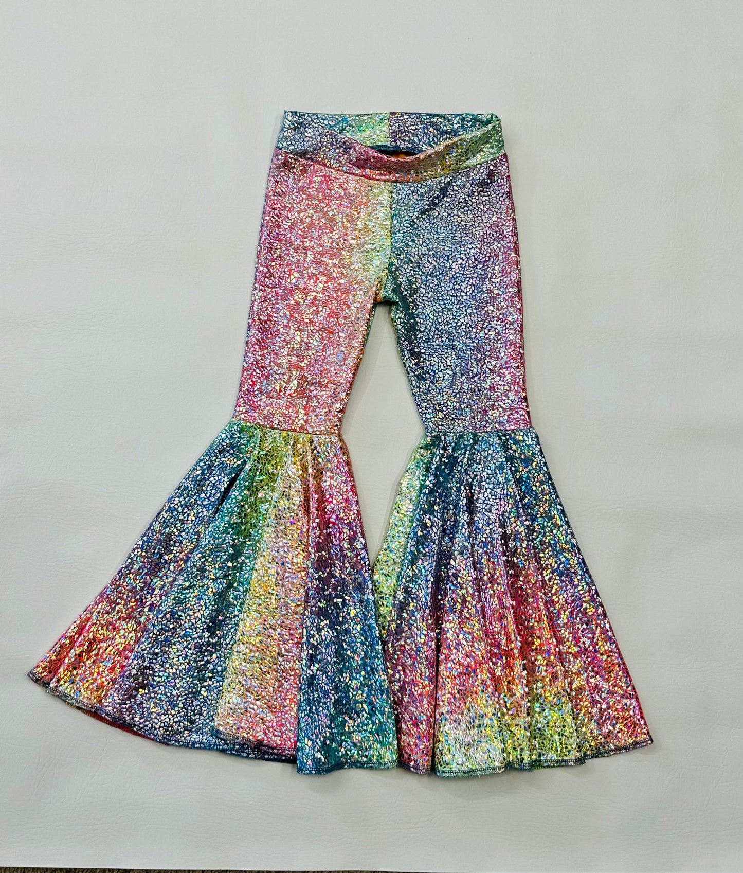 Pageant-Ready Fringe Shoulder Set with Flared Bell Bottoms - Diverse Colors & Sizes for Special Occasion