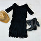 Boho Chic Fringe Dress for Free-Spirited Kids - Available in Multiple Colors & Sleeve Styles - Wholesome Goods Co
