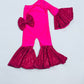 Confetti Dot Dancing Queen Jumpsuit+Matching Bow | Asymmetric & Flare Bell | One Shoulder | Girl Birthday Outfits | Wholesome Goods Co