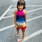 Boho Chic One Halter Fringe Romper for Free-Spirited Kids - Available in Multiple Colors and Sleeve Styles. Wholesome Goods Co