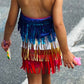 Boho Chic One Halter Fringe Romper for Free-Spirited Kids - Available in Multiple Colors and Sleeve Styles. Wholesome Goods Co