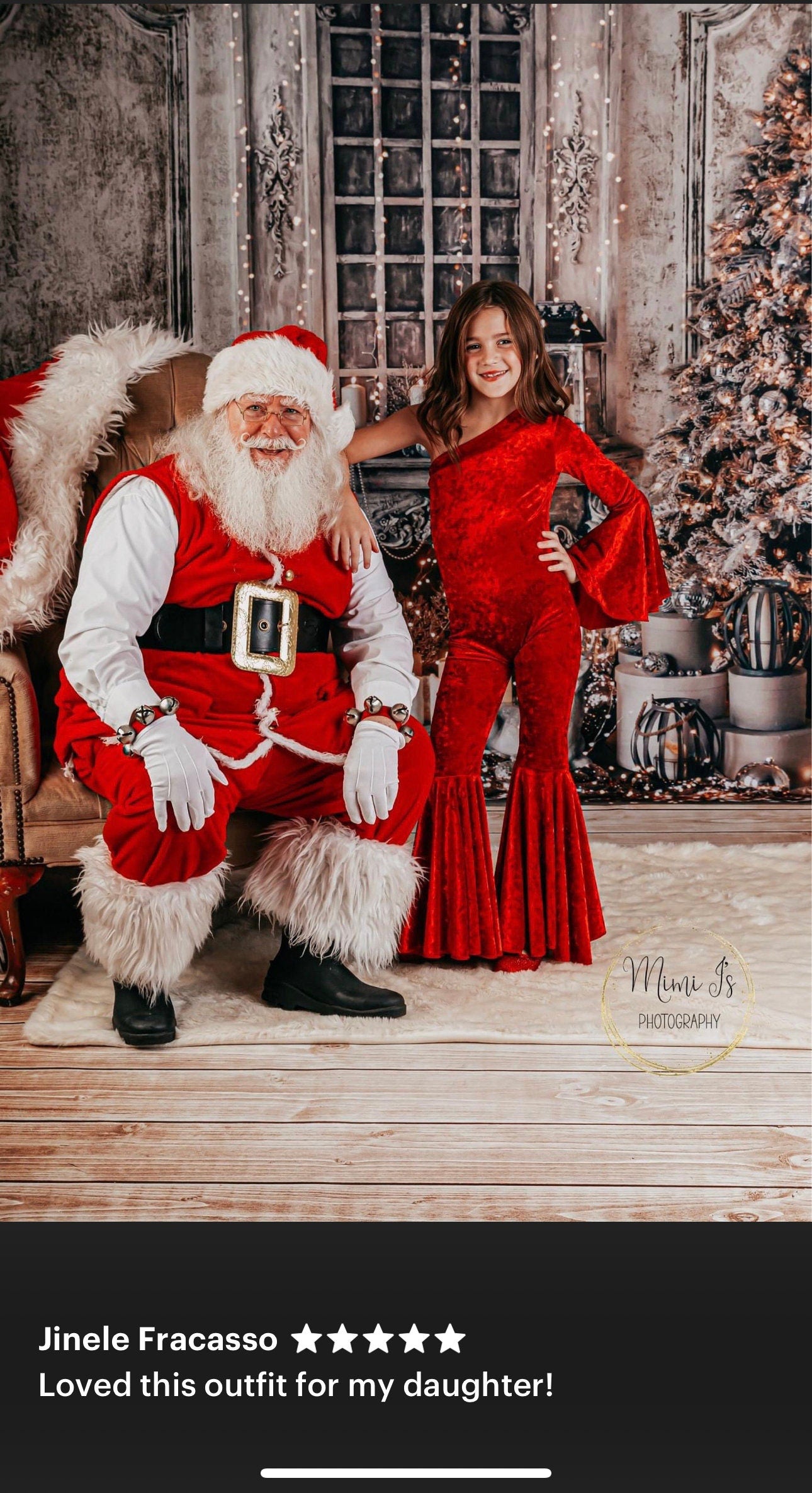 Girls Dancing Queen Winter Edition Velvet Asymmetrical One-Shoulder Bell Bottoms  Jumpsuit/Special Occasion Holiday Outfit Wholesome GoodsCo