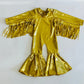 Phoenix Kids Jumpsuit, Fringe Sleeves, Flare Bells - Toddler to Tween Sizes|Pageant Wear|Halloween
