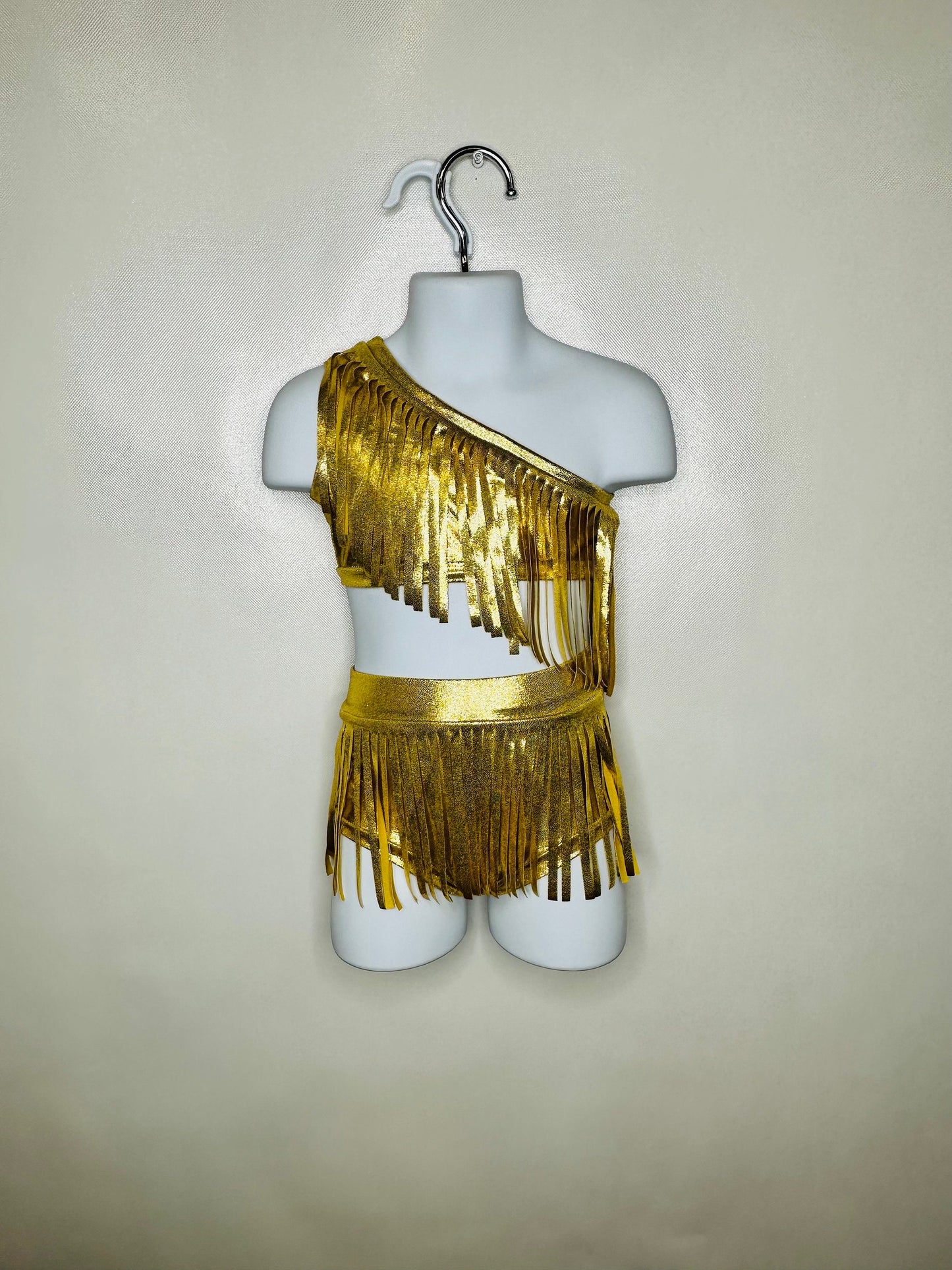 Boho Chic Kids - Juniors One-Shoulder Fringe 2-Piece Swimsuit - Retro Swimwear MORE COLORS AVAILABLE