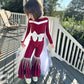 Touchdown Elegance: Custom Kids' Tulle/Organza Skirt and Fringed Feathered Jumpsuit in Your Favorite Football Team Colors
