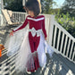 Touchdown Elegance: Custom Kids' Tulle/Organza Skirt and Fringed Feathered Jumpsuit in Your Favorite Football Team Colors