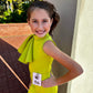 Custom Pageant Neoprene Scuba Jumpsuit with Ruffles, Girls Casual Wear, Romper Outfit. Wholesome Goods Co