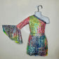 Holographic Fringe Skirt|One Shoulder Bell Sleeve Leotard (Sold Separately)-More Colors Available!Girls skirts|fringe skirts|Wholesome Goods
