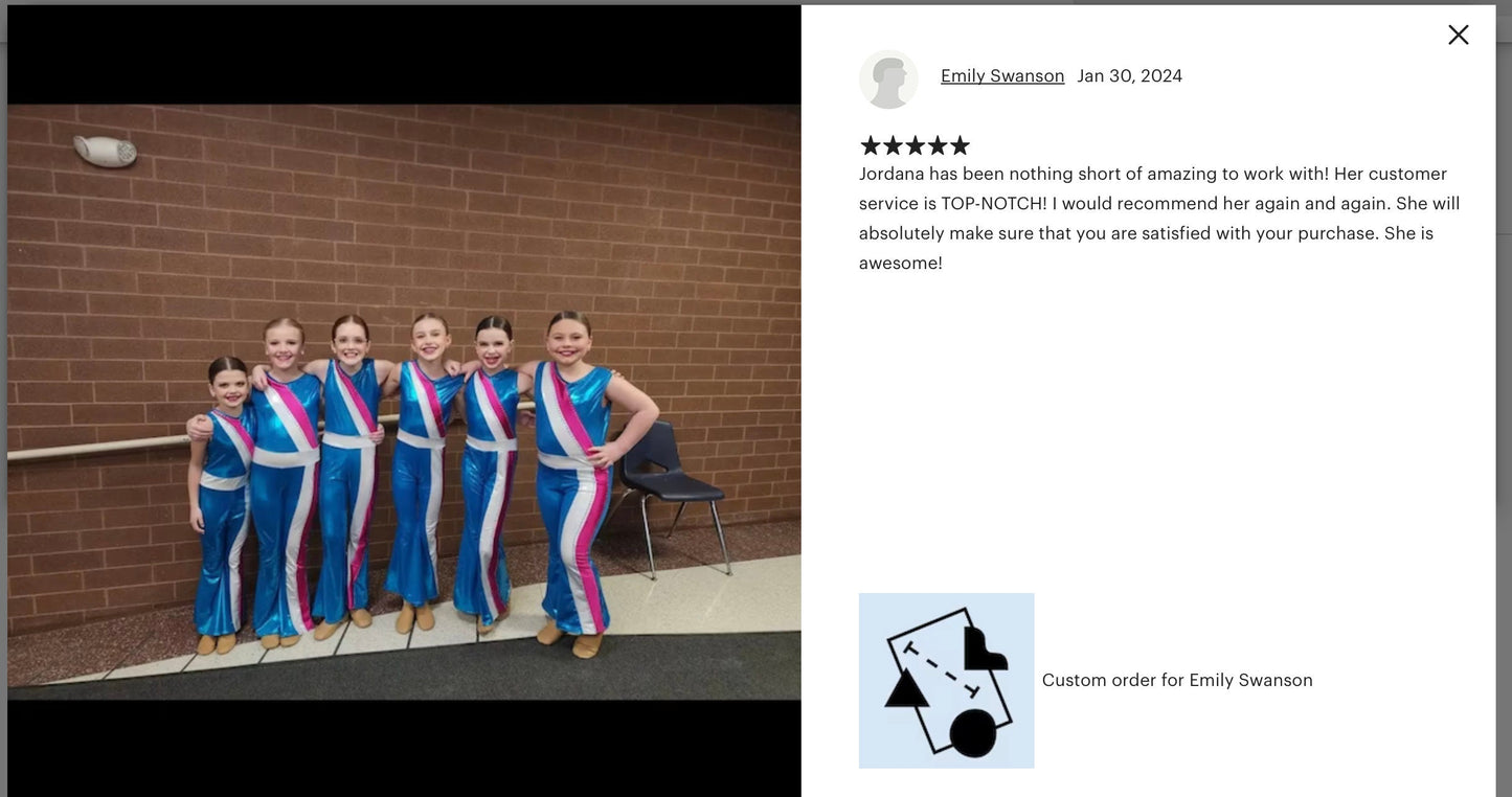 Customizable Retro Radiance Dance Jumpsuit with Optional Rhinestones - Team Sparkle & Flare! By Wholesome Goods Co