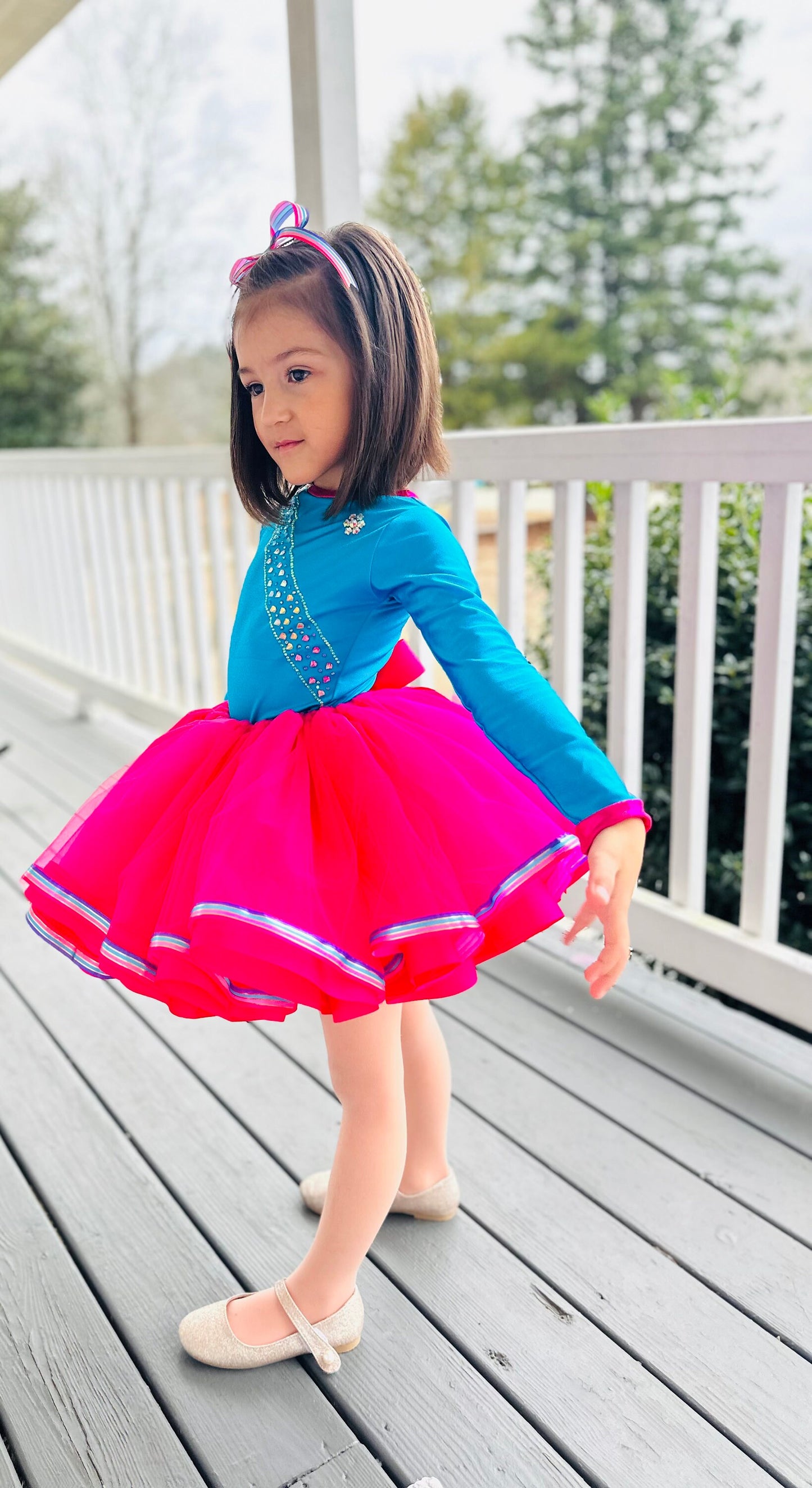 Cherished Moments Shirt and Tutu Set with Included Rhinestones - Perfect for Birthdays, Father-Daughter Dances, Pageants, and Elegant Events