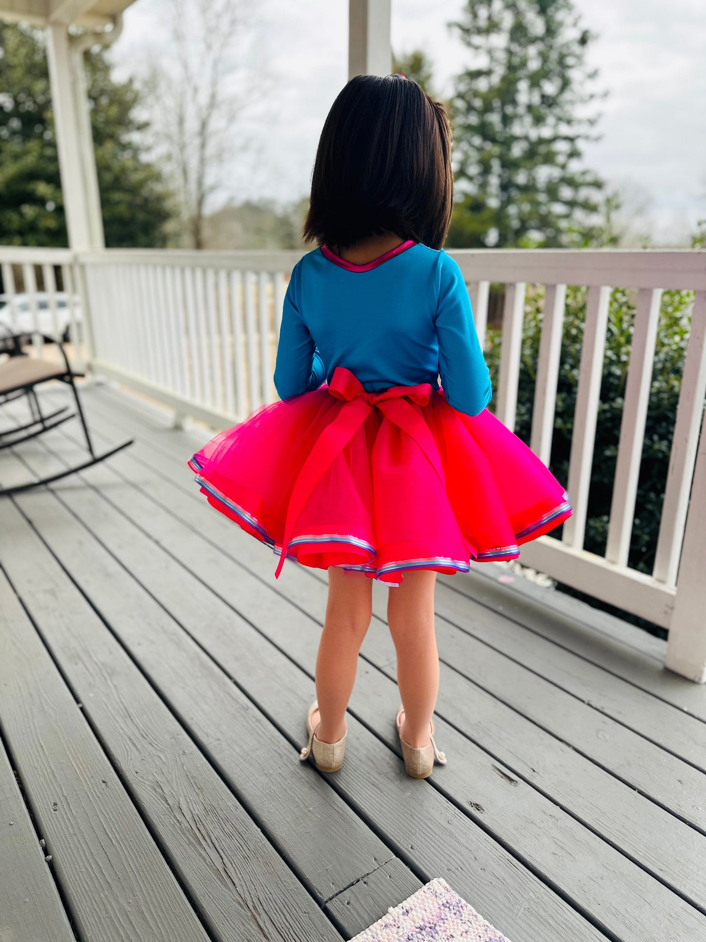 Cherished Moments Shirt and Tutu Set with Included Rhinestones - Perfect for Birthdays, Father-Daughter Dances, Pageants, and Elegant Events