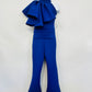 Custom Pageant Neoprene Scuba Jumpsuit with Ruffles, Girls Casual Wear, Romper Outfit. Wholesome Goods Co