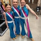Customizable Retro Radiance Dance Jumpsuit with Optional Rhinestones - Team Sparkle & Flare! By Wholesome Goods Co