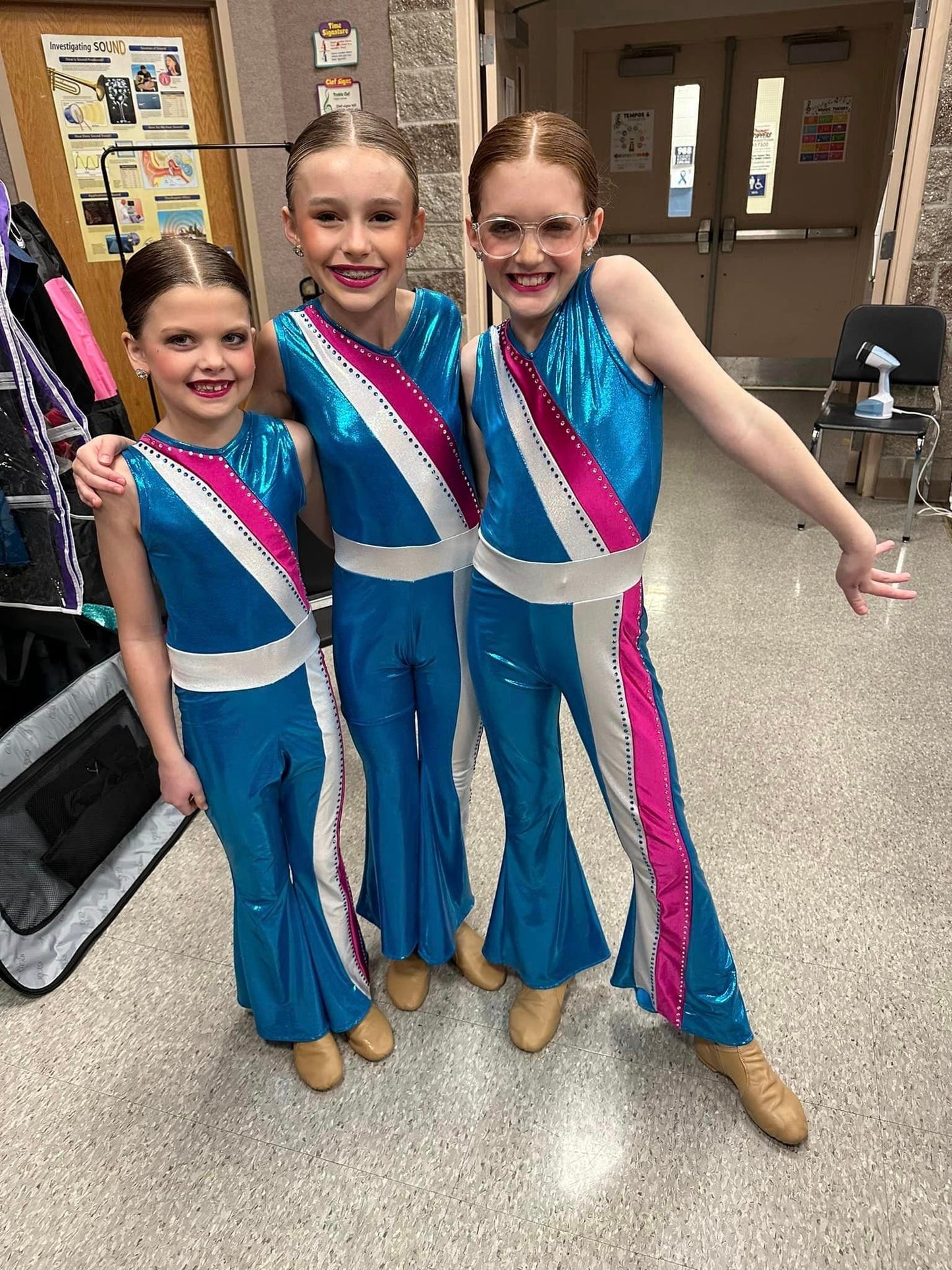 Customizable Retro Radiance Dance Jumpsuit with Optional Rhinestones - Team Sparkle & Flare! By Wholesome Goods Co