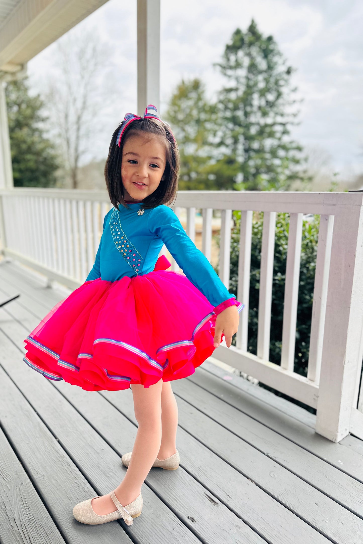 Cherished Moments Shirt and Tutu Set with Included Rhinestones - Perfect for Birthdays, Father-Daughter Dances, Pageants, and Elegant Events