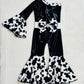 Get Your Little Cowgirl Ready for the Rodeo with Our Western Chic One Shoulder Jumpsuit - Perfect for Pageants, Cowgirl Parties, and More.