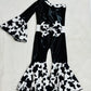 Get Your Little Cowgirl Ready for the Rodeo with Our Western Chic One Shoulder Jumpsuit - Perfect for Pageants, Cowgirl Parties, and More.
