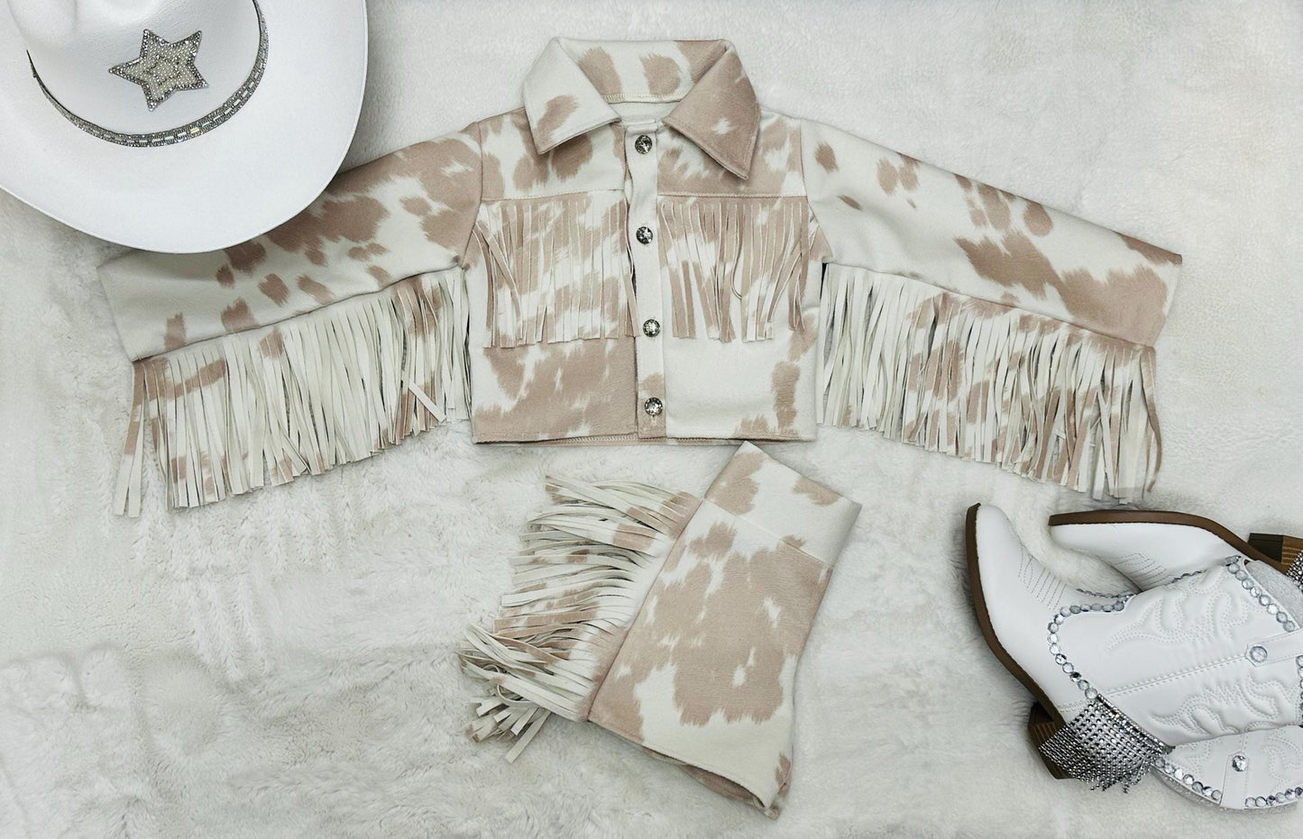 Faux Cowhide Handmade Western Wear by Wholesome Goods CoCustomizable in a Wide Range of Sizes & Colors Boots and Hat Sold Separately