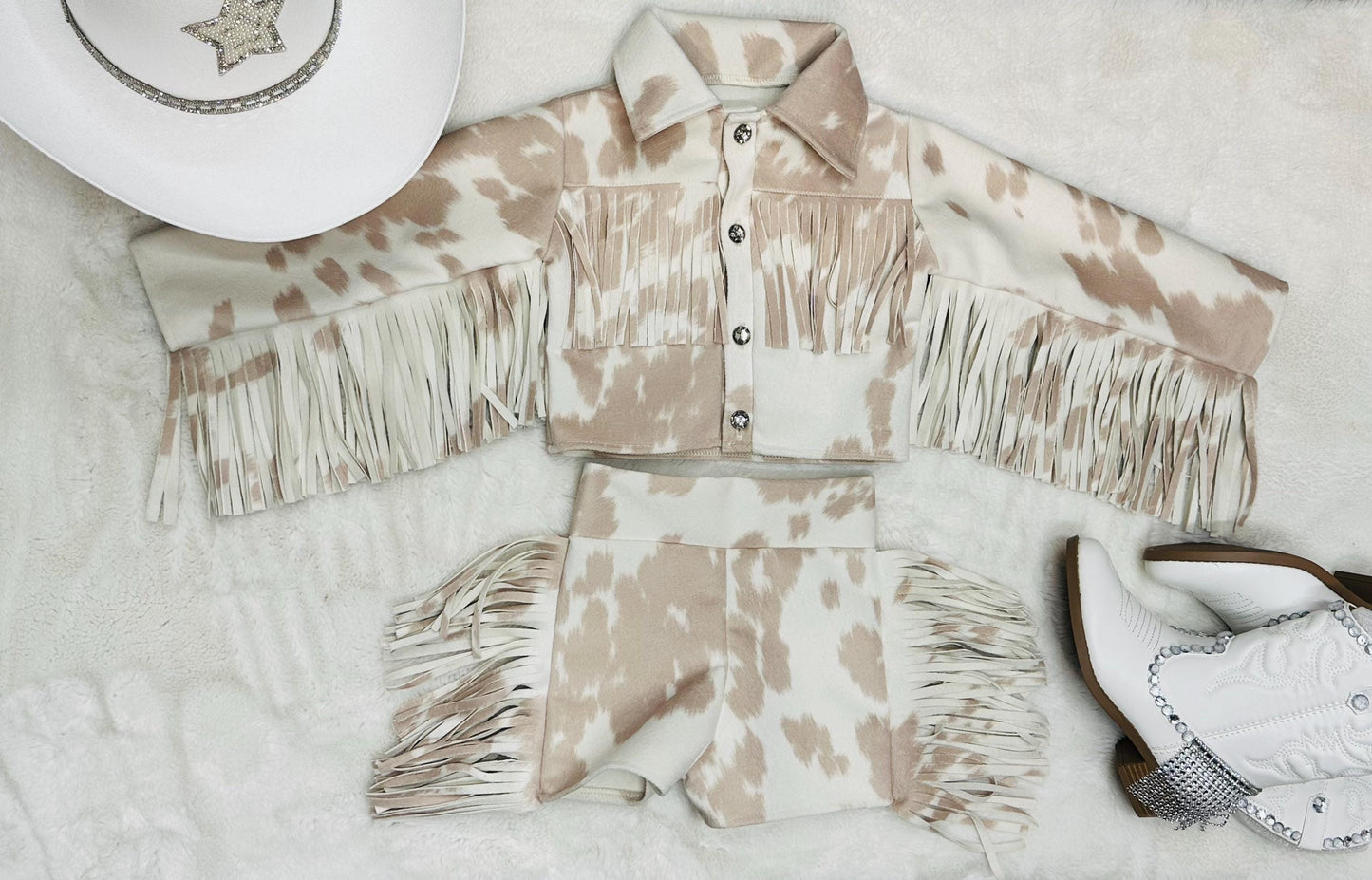 Faux Cowhide Handmade Western Wear by Wholesome Goods CoCustomizable in a Wide Range of Sizes & Colors Boots and Hat Sold Separately