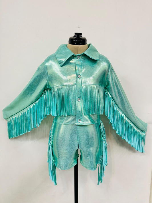 8Women's CowgirlCouture Handmade Western Vest and  Fringe Skirt/ShortsAll Sizes & Colors|Boots and Hat Sold Separately|Wholesome Goods Co
