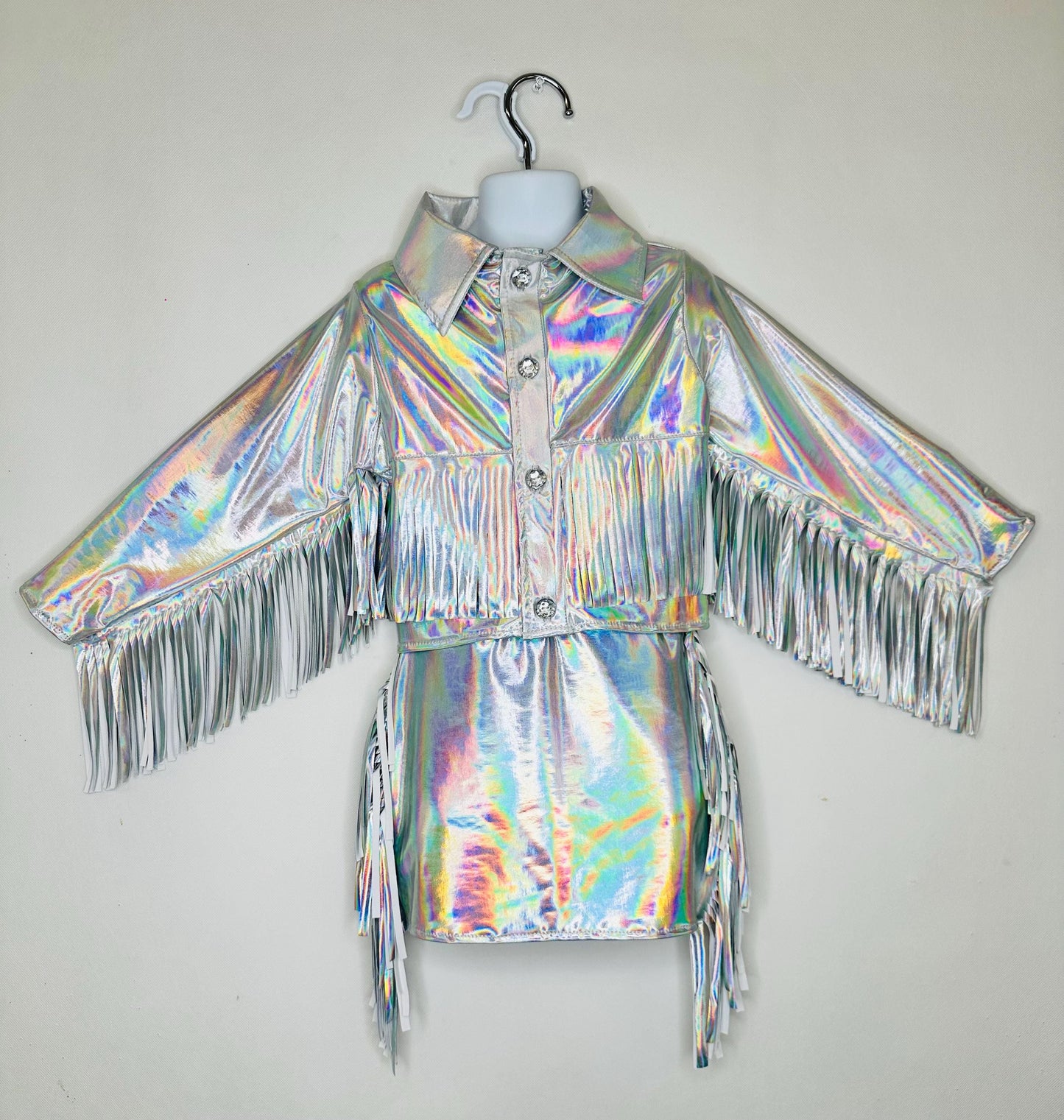 8Women's CowgirlCouture Handmade Western Vest and  Fringe Skirt/ShortsAll Sizes & Colors|Boots and Hat Sold Separately|Wholesome Goods Co