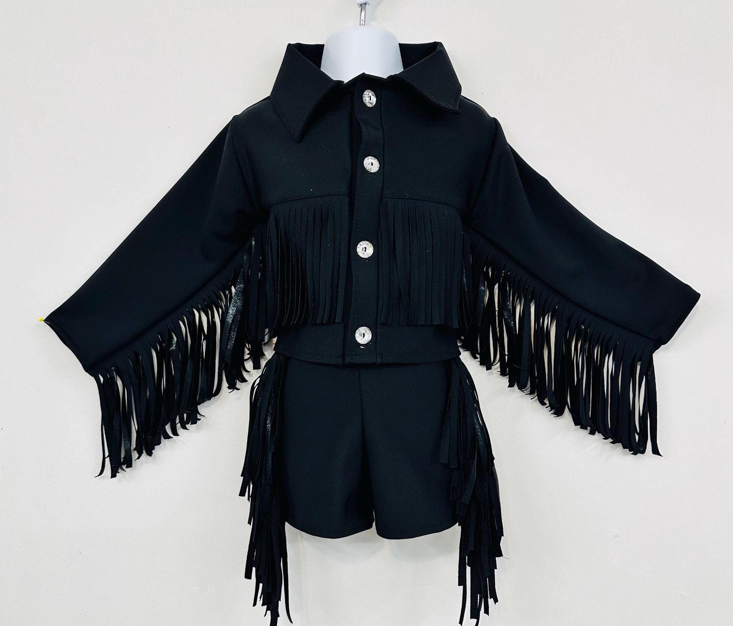 8Women's CowgirlCouture Handmade Western Vest and  Fringe Skirt/ShortsAll Sizes & Colors|Boots and Hat Sold Separately|Wholesome Goods Co