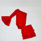 CHOOSE YOUR COLOR(S) Fringe Skirt|One Shoulder Bell Sleeve Leotard (Sold Separately) Girls skirts|fringe skirts|Wholesome Goods