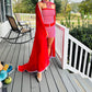 Women's Candy Cane Chic Romper & Cape Set  Adults