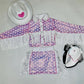 Girls Sparkly Sequin Western Jacket & Skirt Set|CowgirlOutfit Pink or Red Heart Pattern|Toddler to Junior Sizes|Hat+Boots Sold Separately