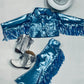 8Cowgirl Couture Fringe Set(InfantJuniors)Matte or Metallic Lycra Mystique|60+ Colors|Boots & Hat Sold Separately. Handmade Wholesome Goods