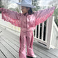 8Cowgirl Couture Fringe Set(InfantJuniors)Matte or Metallic Lycra Mystique|60+ Colors|Boots & Hat Sold Separately. Handmade Wholesome Goods