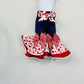Sweetheart Double Bell Bottoms with Optional Matching Bow & Bandana Belt  Perfect for Valentines Day