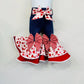 Sweetheart Double Bell Bottoms with Optional Matching Bow & Bandana Belt  Perfect for Valentines Day