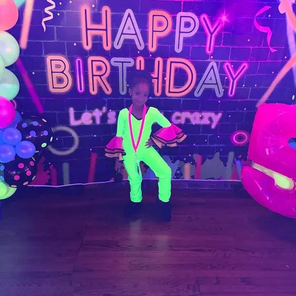 Glow Up Neon Jumpsuit  The Ultimate Outfit for Neon & Roller Skate Parties!  By Wholesome Goods Co