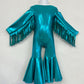 Phoenix Kids Jumpsuit, Fringe Sleeves, Flare Bells - Toddler to Tween Sizes|Pageant Wear|Halloween