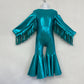 Phoenix Kids Jumpsuit, Fringe Sleeves, Flare Bells - Toddler to Tween Sizes|Pageant Wear|Halloween