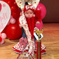 Sweetheart Double Bell Bottoms with Optional Matching Bow & Bandana Belt  Perfect for Valentines Day