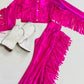 8Cowgirl Couture Fringe Set(InfantJuniors)Matte or Metallic Lycra Mystique|60+ Colors|Boots & Hat Sold Separately. Handmade Wholesome Goods