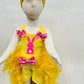Little Hatching Chick Easter Outfit  Sparkle & Feathers for the Perfect Spring Look! Handmade In the USA by Wholesome Goods Co