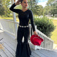 Statement Bell Bottom Jumpsuit | 60+ Colors | Festival Outfit | Cowgirl Western | Pageant | Boho Queen | Adult XSXL | Dancewear