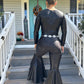 Statement Bell Bottom Jumpsuit | 60+ Colors | Festival Outfit | Cowgirl Western | Pageant | Boho Queen | Adult XSXL | Dancewear