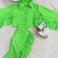 8Cowgirl Couture Fringe Set(InfantJuniors)Matte or Metallic Lycra Mystique|60+ Colors|Boots & Hat Sold Separately. Handmade Wholesome Goods