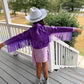 8Cowgirl Couture Fringe Set(InfantJuniors)Matte or Metallic Lycra Mystique|60+ Colors|Boots & Hat Sold Separately. Handmade Wholesome Goods