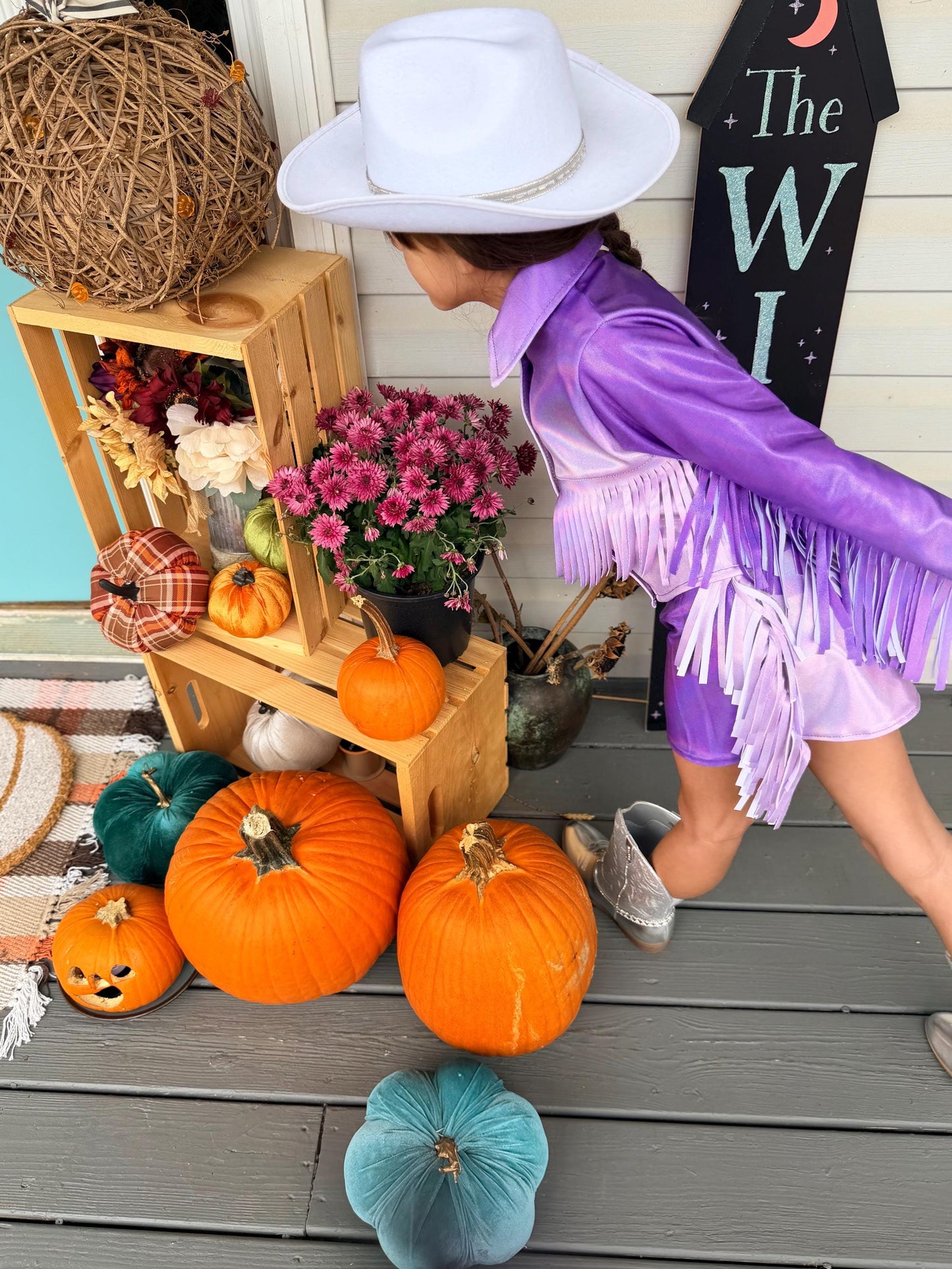 8Cowgirl Couture Fringe Set(InfantJuniors)Matte or Metallic Lycra Mystique|60+ Colors|Boots & Hat Sold Separately. Handmade Wholesome Goods