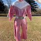 The Glitter Trail Cowgirl Costume  Pink Fringe Western Dance Outfit  Rhinestone Rodeo Costume for Girls  Pageant & Competition Wear