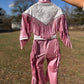 The Glitter Trail Cowgirl Costume  Pink Fringe Western Dance Outfit  Rhinestone Rodeo Costume for Girls  Pageant & Competition Wear