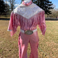 The Glitter Trail Cowgirl Costume  Pink Fringe Western Dance Outfit  Rhinestone Rodeo Costume for Girls  Pageant & Competition Wear