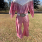 The Glitter Trail Cowgirl Costume  Pink Fringe Western Dance Outfit  Rhinestone Rodeo Costume for Girls  Pageant & Competition Wear