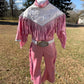 The Glitter Trail Cowgirl Costume  Pink Fringe Western Dance Outfit  Rhinestone Rodeo Costume for Girls  Pageant & Competition Wear