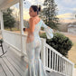 Disco Iridescent One Shoulder Bell Bottom Jumpsuit Adult XS-XL | Holographic Disco Dance Costume | Pageant Festival Outfit